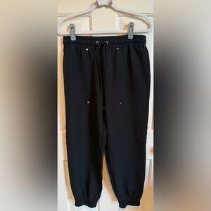 Marc New York dressy joggers. Black w/gold hardware. Size M. EUC